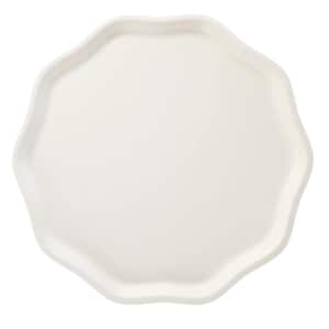 Assiettes de fête crème - élégantes assiettes de mariage, grandes assiettes en papier, dîner de répétition, accessoires de douche nuptiale, assiettes en papier blanc