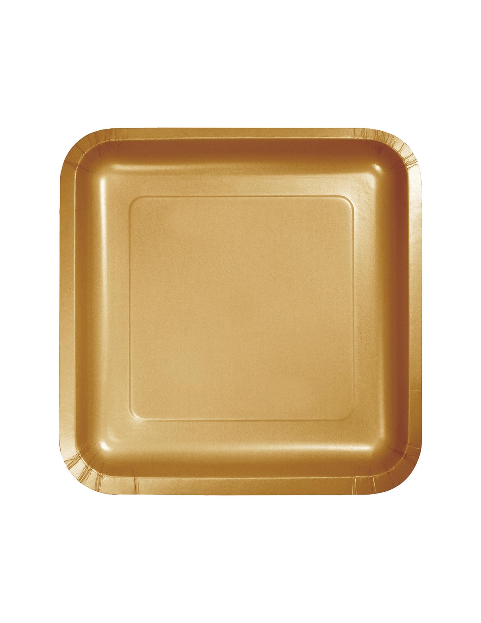 18 Large Square Gold Plates Gold Party Plates Paper Plates Etsy