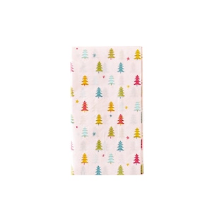 Roze kerstboomservetten - kerstservetten, roze kerstfeest, kerstfeest, kerstservetten, feestartikelen, roze servetten, roze servetten