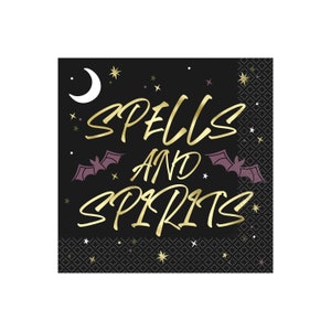 Halloween Napkins - Halloween Party Supplies, Witch Party Napkins, Halloween Party Decorations, Witch Baby Shower, Witch Bachelorette