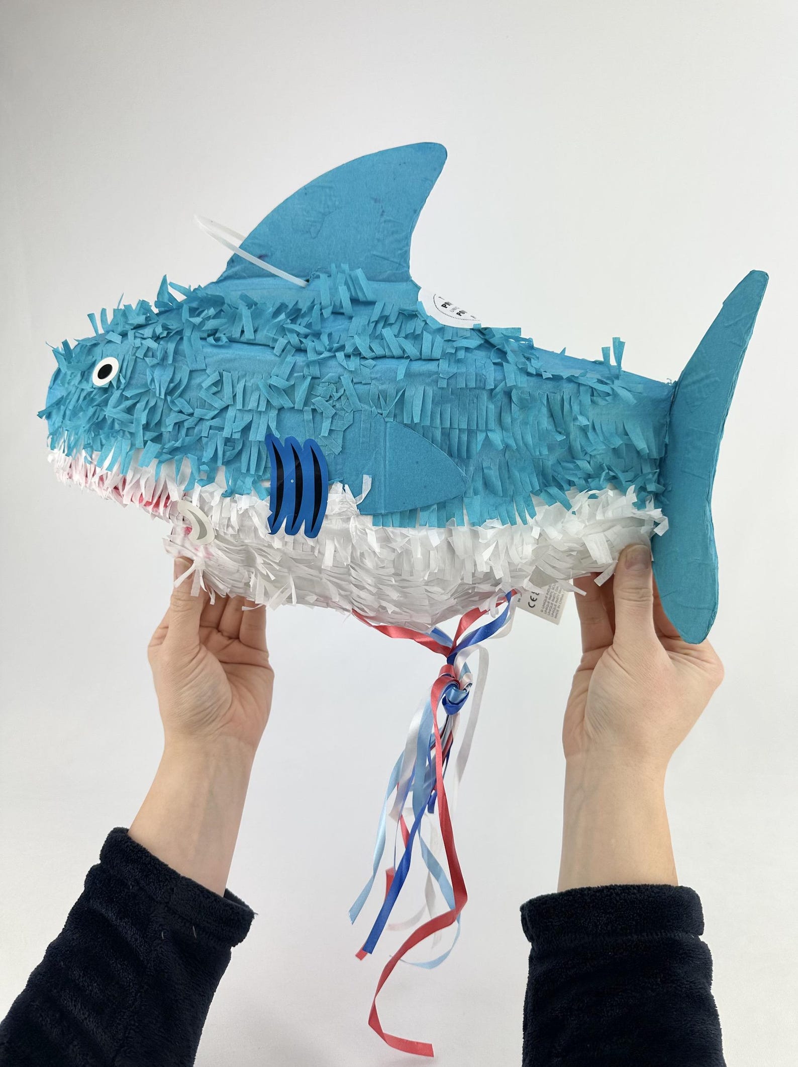 Shark Party Piñata - Shark Birthday Decorations, Beach Party Supplies ...