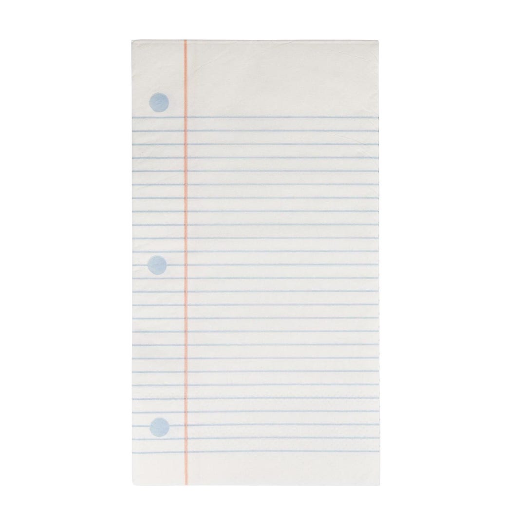 Notebook Paper Dinner Napkins 24ct | Back to School Author Party ...