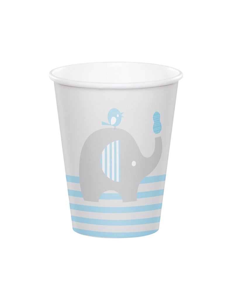 Elephant Party Cups Elephant Cups Gray And Blue Shower Etsy