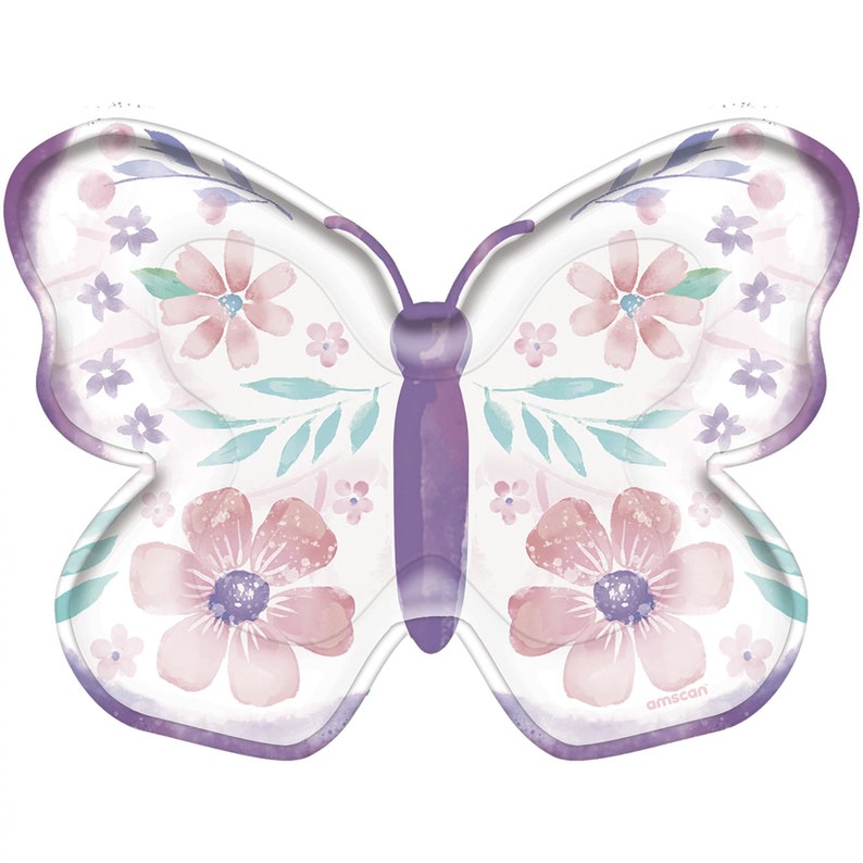 Butterfly Theme Plates Butterfly Plates Butterfly Party Etsy