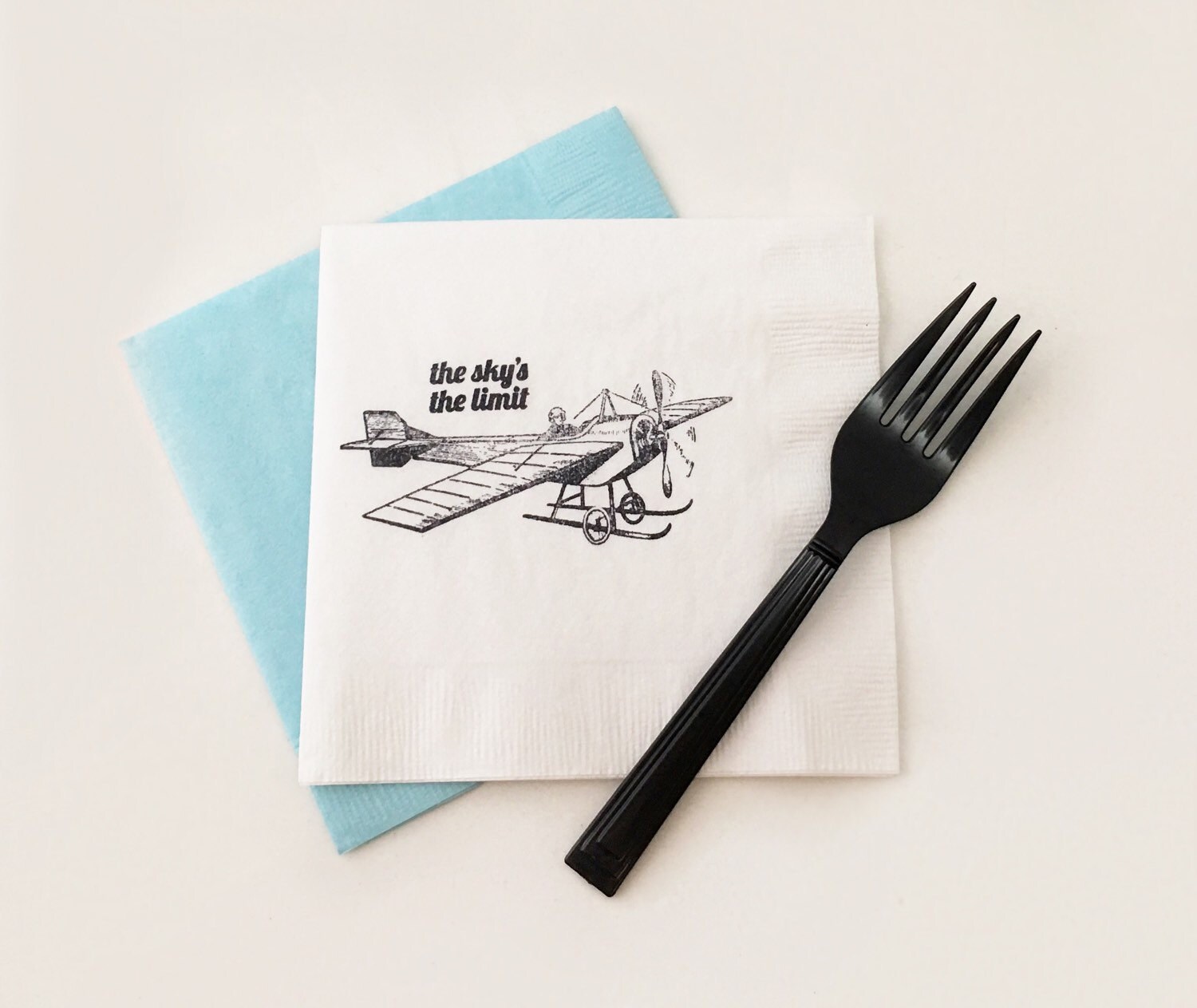 Airplane Napkins Vintage Airplane Retirement Party Etsy
