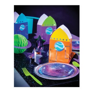 Rocket Favor Bags - Space Party Favors, Space Party Decorations, Space Birthday Decorations, Rocket Birthday, Galaxy Party, Birthday Favors