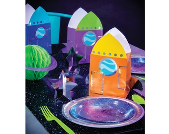 Rocket Favor Bags - Space Party Favors, Space Party Decorations, Space Birthday Decorations, Rocket Birthday, Galaxy Party, Birthday Favors