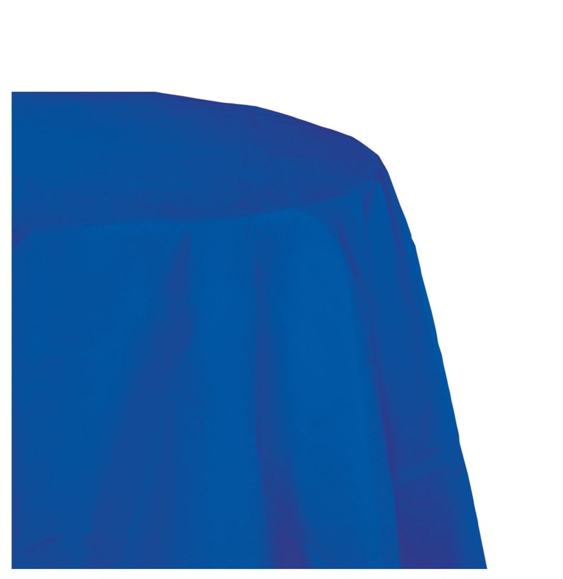 Royal Blue Tablecloth Round Table Cloth Wedding Tablecloth Etsy