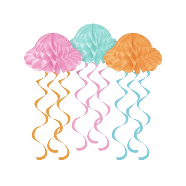 Jellyfish Party Decorations - Ocean Party, Ocean Birthday, Narwhal Party, Ocean Baby Shower, Birthday Decorations, Ocean Party Decorations