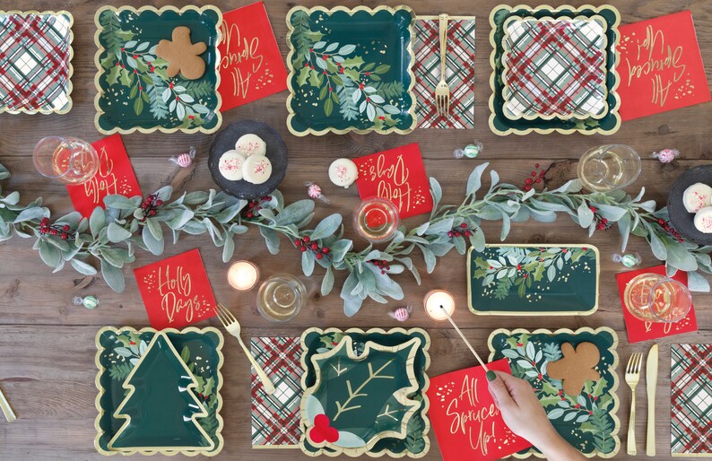 Holiday Serving Trays Holiday Party Decorations, Christmas Party Plates