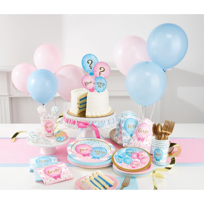 Gender Reveal Party Cups Gender Reveal Baby Shower Gender Etsy