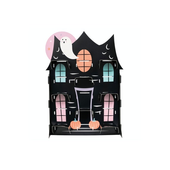 Haunted House Cupcake Stand - Pink Halloween Party Supplies, Ghost