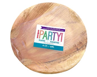 Palm Leaf Party Plates - Tropical Birthday Plates, Palm Party Decorations, Tropical Baby Shower Decorations, Luau Party Supplies
