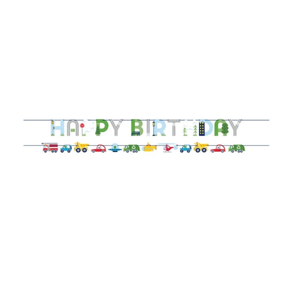 Transportation Banner Set, Vehicles Birthday Decorations, Traffic Jam Party Decor, Boy 1st Birthday, 2nd Birthday Kids, Cars & Trucks Party