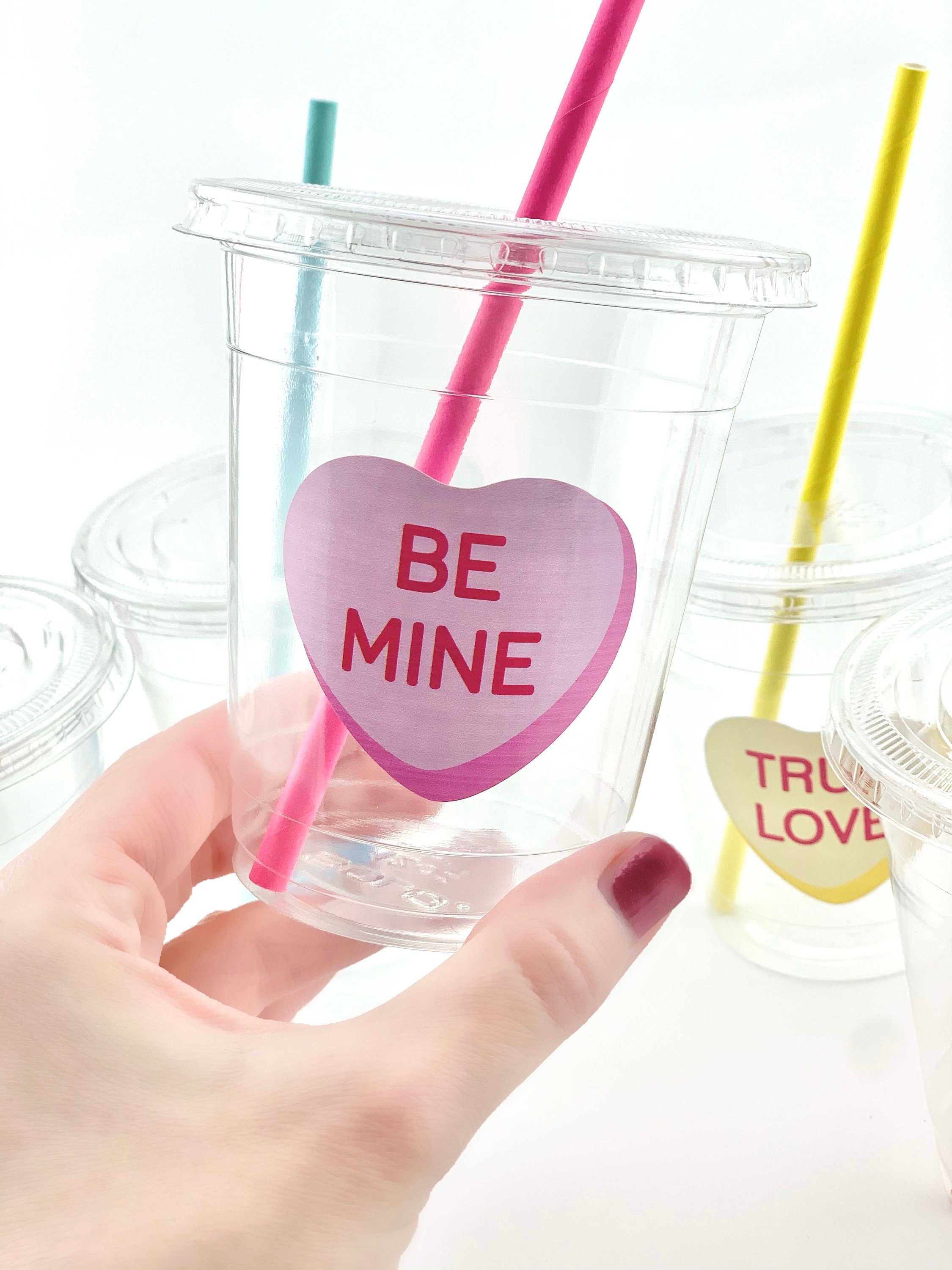 Valentines Day Party Cups - Valentines Day Cups, Valentines Day for Kids, Valentine&#39;s Day Party Decorations, Valentine&#39;s Day Party Supplies