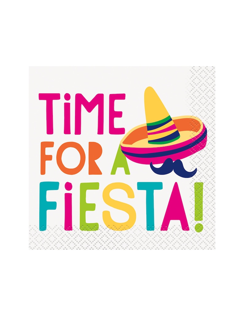 Fiesta Party Napkins Fiesta Birthday Fiesta Party Supplies Etsy