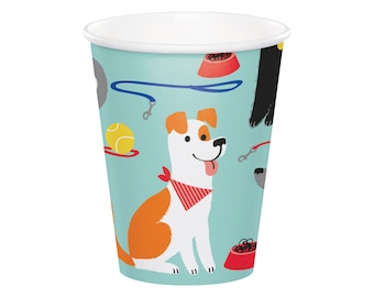 Puppy Party Cup - Dog Birthday, Dog Party, Dog Birthday Cups, Paw Print Party, Puppy Baby Shower, Dog Baby Shower, First Birthday, Dog Cups