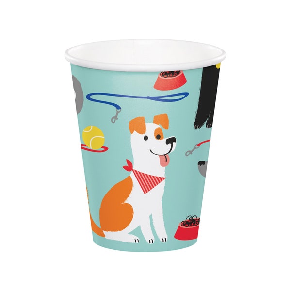 Puppy Party Cup - Dog Birthday, Dog Party, Dog Birthday Cups, Paw Print Party, Puppy Baby Shower, Dog Baby Shower, First Birthday, Dog Cups