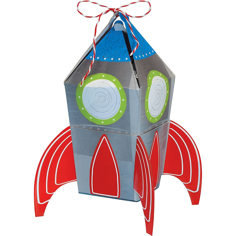 8 Rocket Favor Boxes Space Party Space Birthday Astronaut Etsy