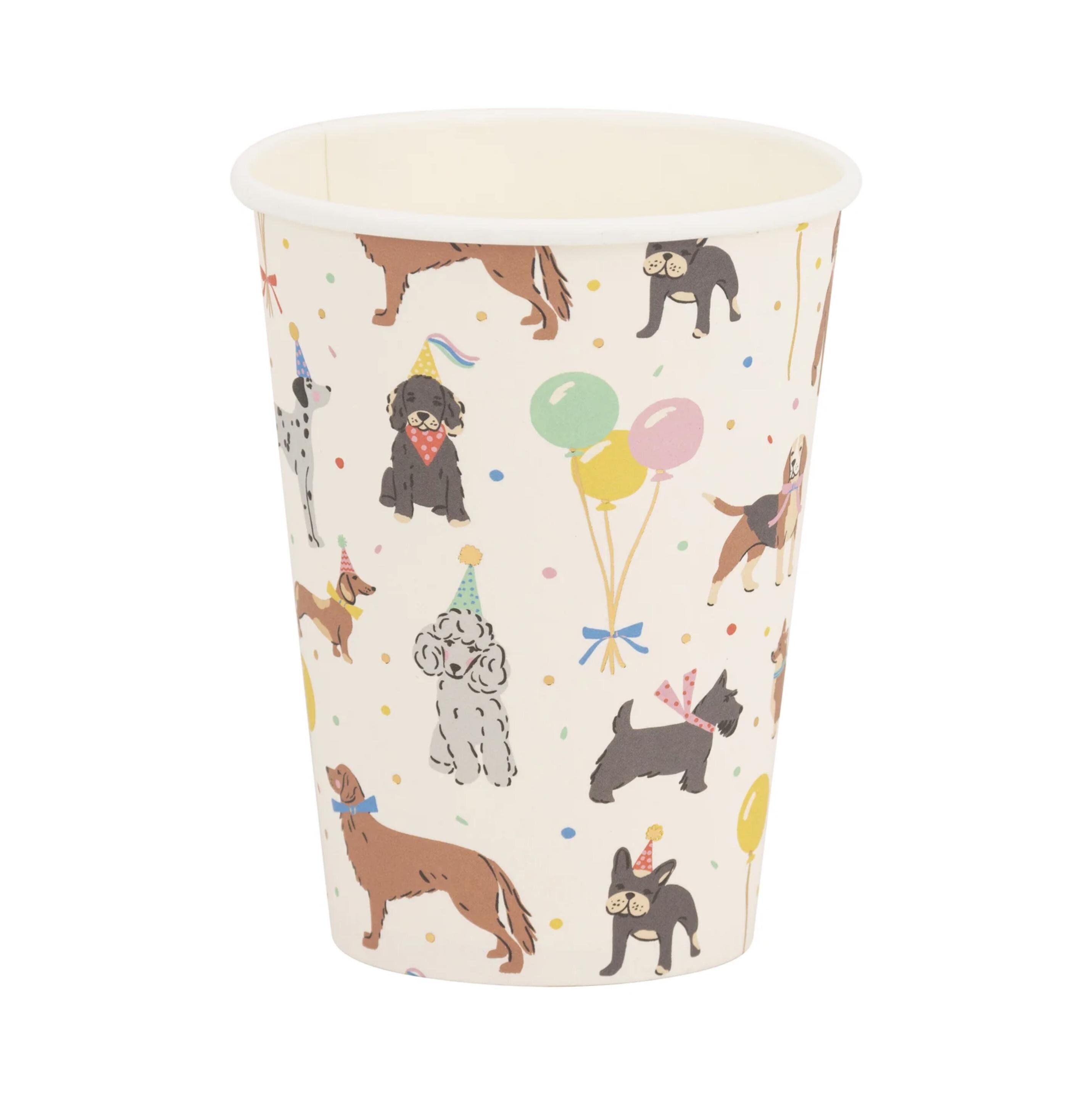 Cheerland Tier-Partybecher – 36er Set Mit Hunde-, Katzen- & Hasen-Motiven – 266 Ml – Perfekt Für Kindergeburtstage, Haustierpartys & Feiern