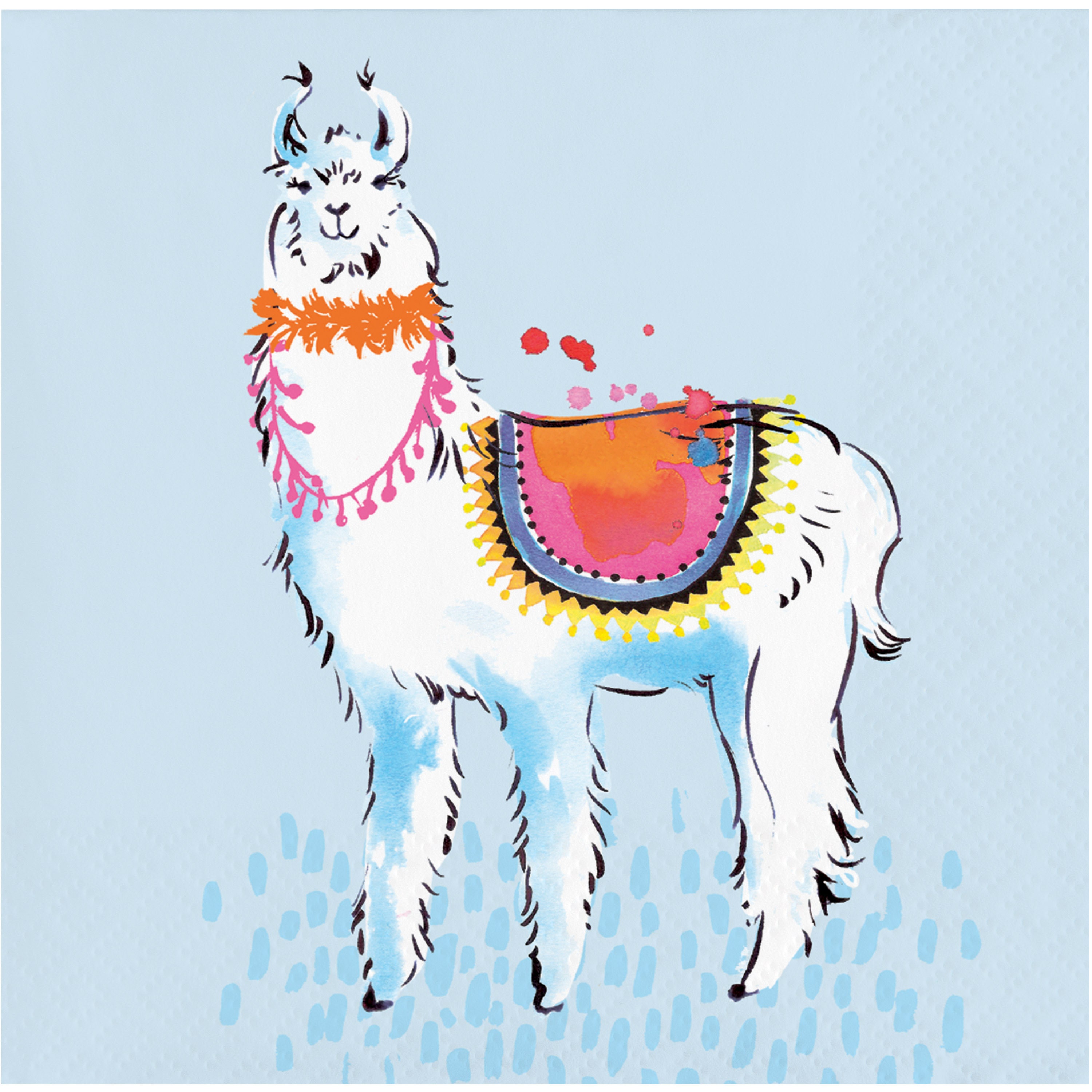 Llama Cocktail Napkins Llama Party Supplies Llama Napkins Etsy
