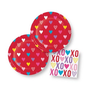Forniture per feste di San Valentino - Festa di San Valentino per bambini, Piatti per San Valentino, Tovaglioli per San Valentino, Decorazioni per feste Galentines