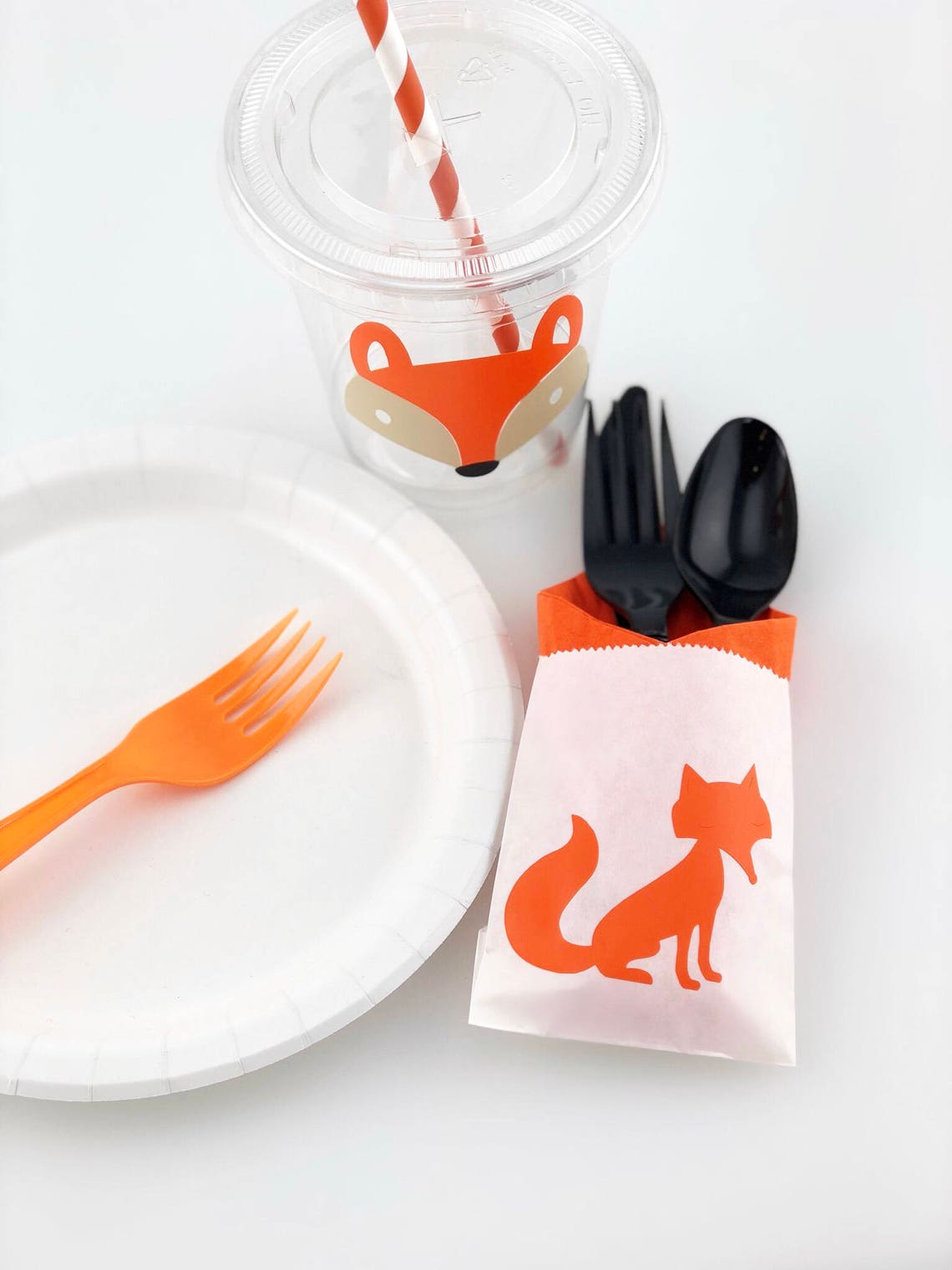 Fox Cups Fox Party Cups Fox Birthday Supplies Fox Party | Etsy