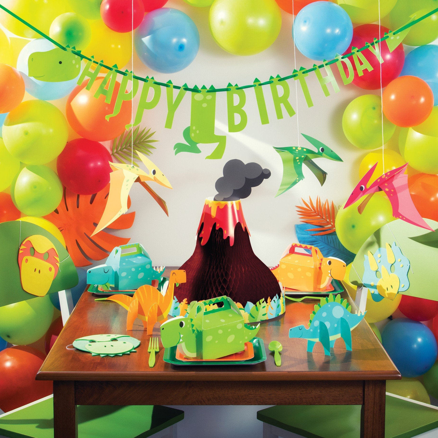 Centrotavola Dinosauro 3D - Set 8 Pezzi Per Feste A Tema - Decorazioni Compleanno Bambini - Foto 8