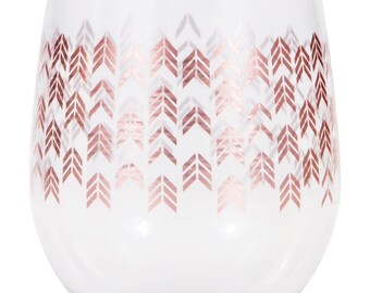 LATERN 50 Pezzi Bicchieri di Plastica Bordati in Oro Rosa, 360ml Bicchieri di Plastica Tazze per Bevande Riutilizzabili Eleganti Bicchieri da Vino per Feste per Champagne Birra Cocktail Martini Soda
