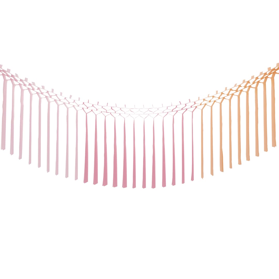 Amber Evening Garland Peach 42 Inch Cotton Poplin Pre Order
