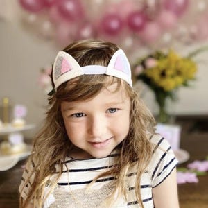 Cat Party Headbands - Kitten Party Supplies, Kitty Cat Party Favors, Cat Ears, Woodland Animal Hats, Adopt a Pet Party, Birthday Favors