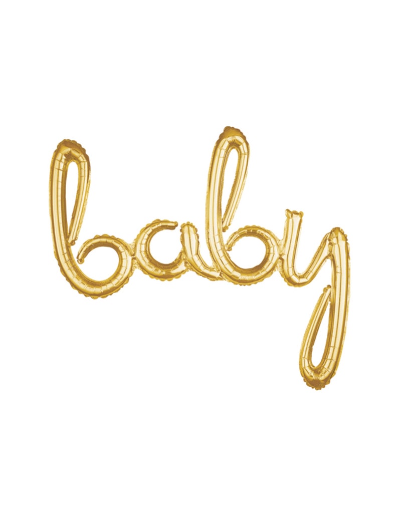 baby shower balloon letters