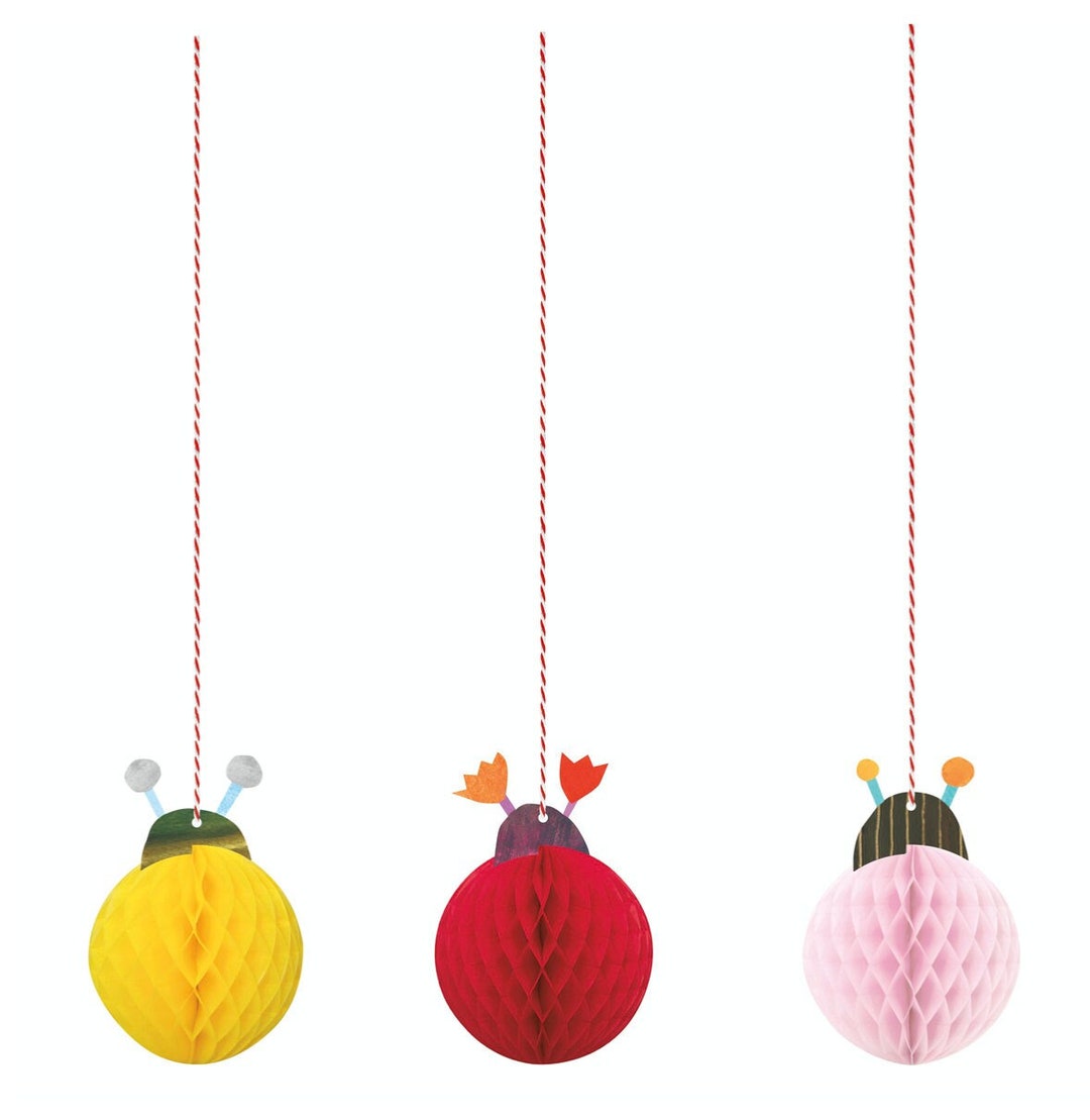 Ladybug Hanging Decorations - Ladybug Party Decorations, Girl Birthday ...