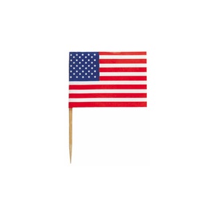 USA Flag Picks 30ct, Cupcake Picks, 4th of July Party Supplies, Cupcake Toppers, Stars & Stripes Birthday, Americana Party, Military Party