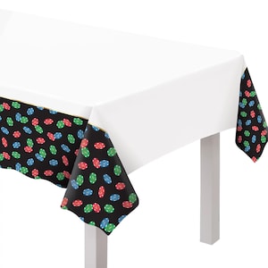 Toalha de mesa para festa de cassino - Decorações para festa de cassino, Festa de aniversário de cassino, Decorações de mesa, Suprimentos para aniversário de cassino, Decorações de aniversário