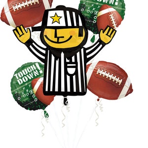 Football Balloon Bouquet - Football Party Decorations, Football Birthday Balloons, Football Party Supplies, Football Birthday Decorations