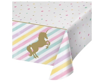 Unicorn Tablecloth - Unicorn Party - Unicorn Birthday - Unicorn Decorations - Unicorn Table Decor - Table Decorations - Table Cover - Runner
