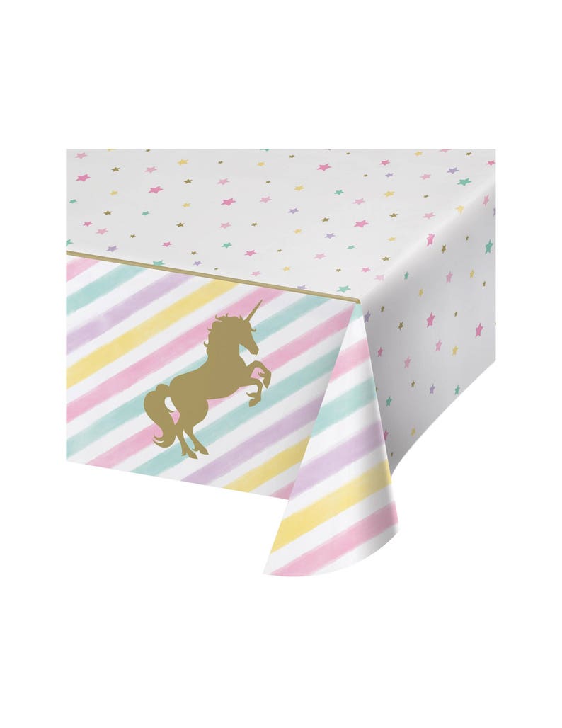 Unicorn Tablecloth Unicorn Party Unicorn Birthday Unicorn Decorations Unicorn Table Decor Table Decorations Table Cover