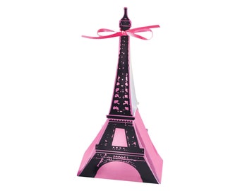 12 Pariser Gastgeschenkboxen - Paris Geburtstagsgeschenkboxen, Paris Partybedarf, Paris Bachelorette Partydekoration, Paris Brautparty