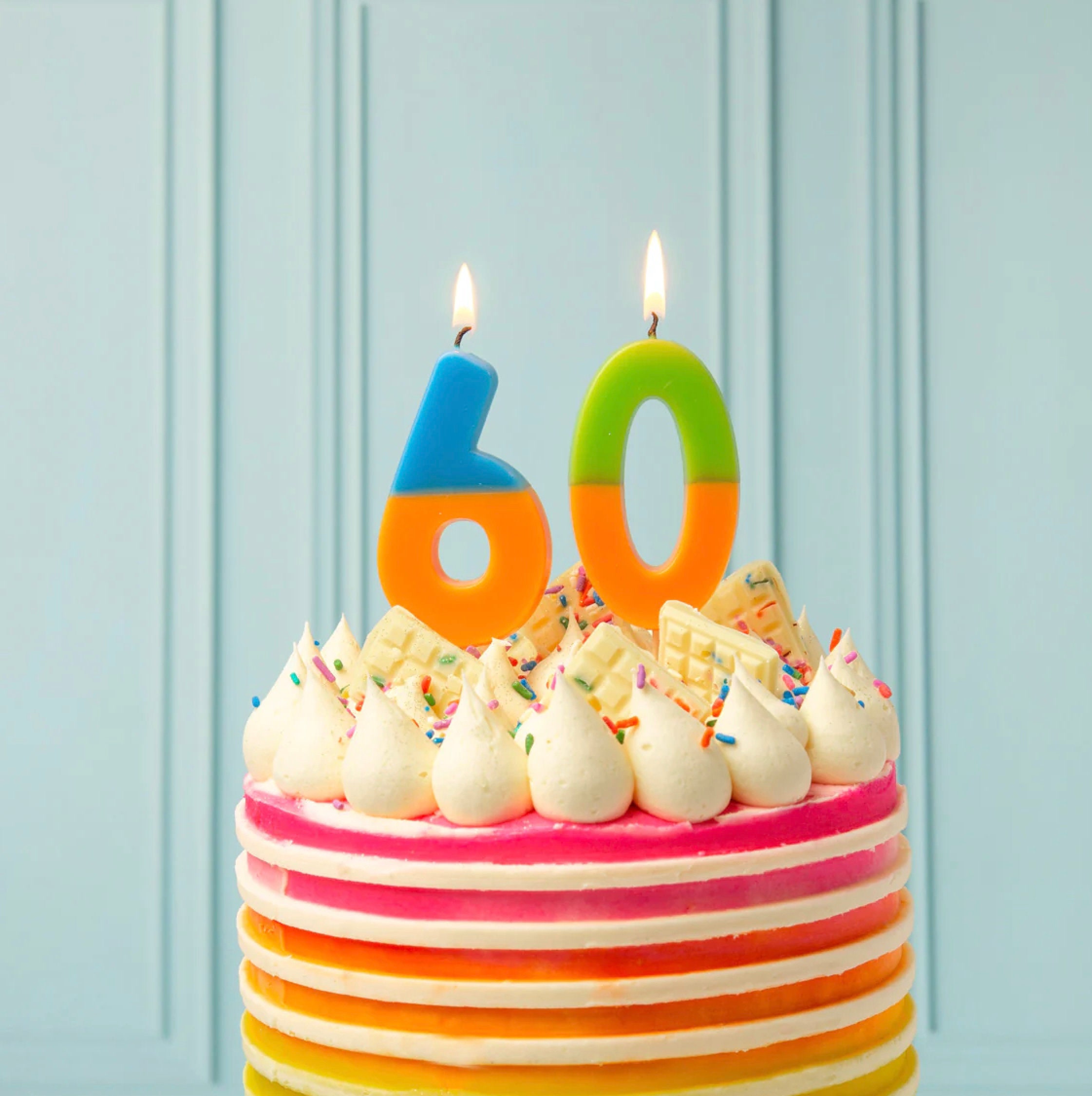 FasterS Numbers Candle & Candy Silicone Mold - Set Of 0-9, Food-Grade FDA Silicone, For Birthday Cake Decorating