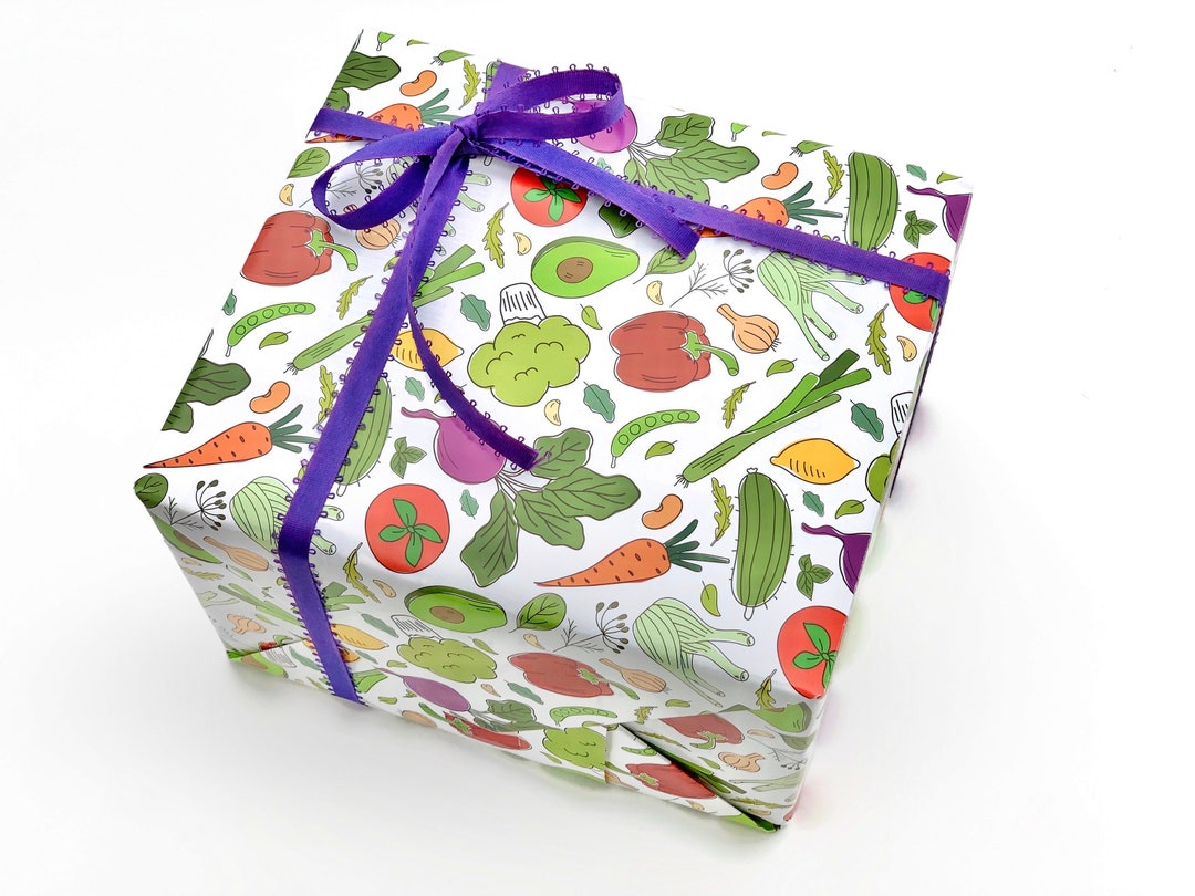 Vegetable Wrapping Paper Vegetable Party, Vegetable Birthday, Birthday