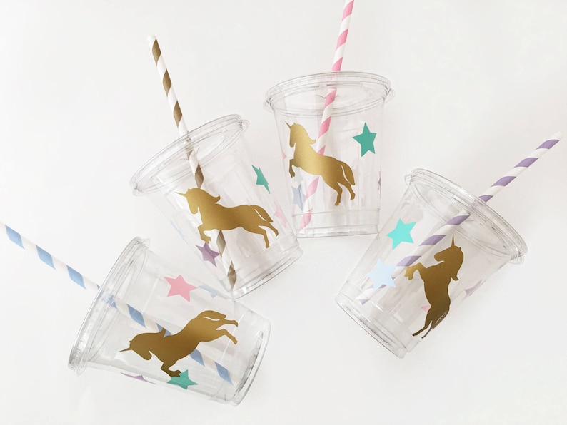 Unicorn Party Cups - Unicorn Birthday - Unicorn Baby Shower - Unicorn Cups - First Birthday - Unicorn Party Favor - Treat Cups - Birthday