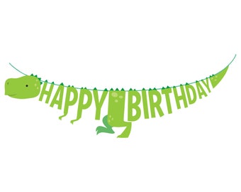 Dinosaur Birthday Banner - Dinosaur Party Banner, Dinosaur Birthday Decorations, Dinosaur Party Decorations, Dinosaur Party Decor