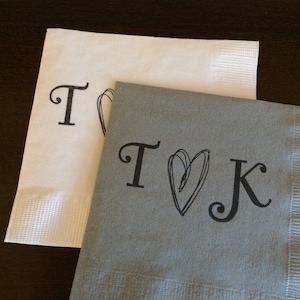 Rustic Wedding Napkins Personalized Napkins, Cocktail Napkins, Wedding Napkins Personalized, Wedding Cocktail Napkins, Monogram Napkins image 5