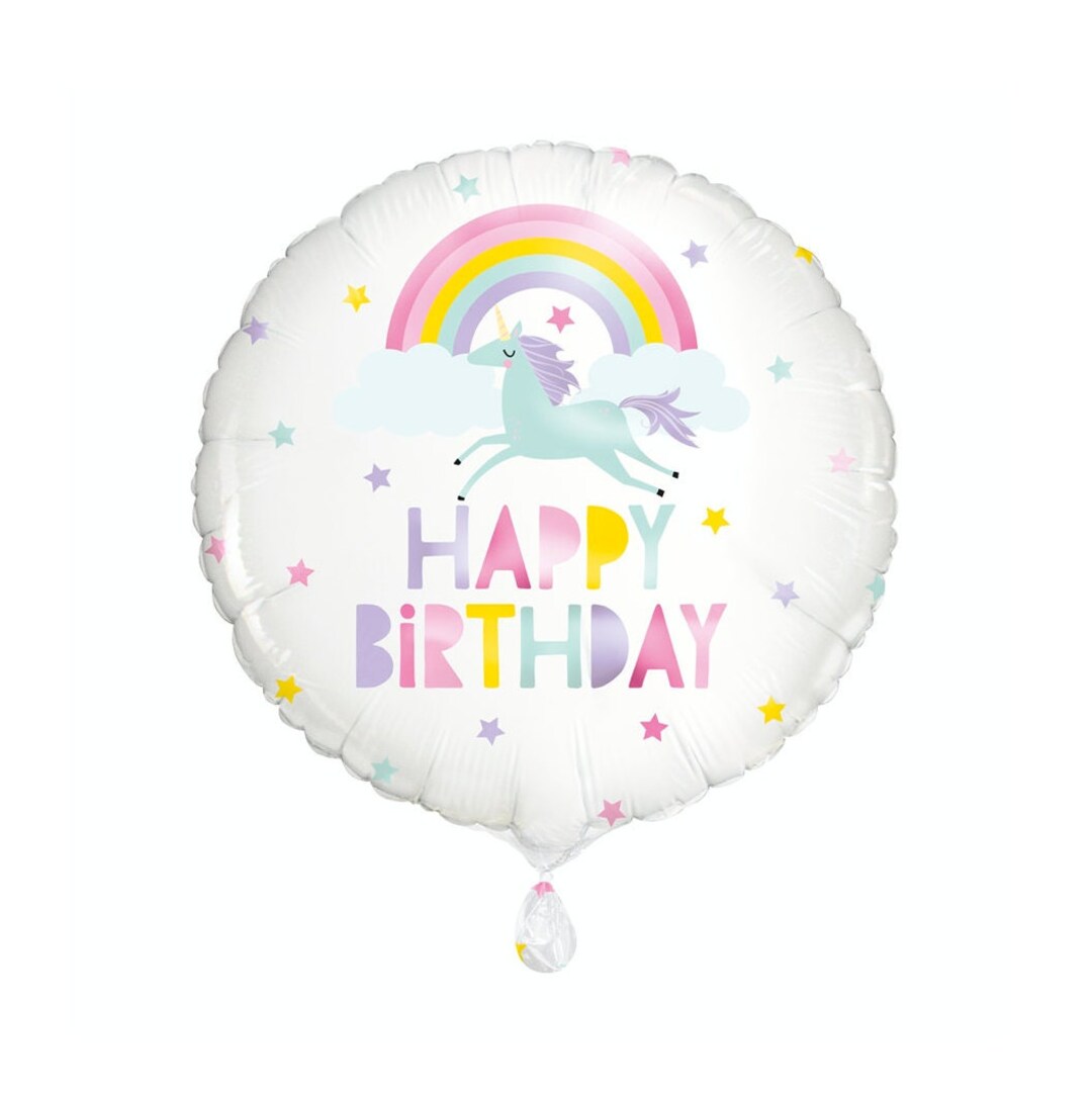 Rainbow Unicorn Balloon Unicorn Birthday Decorations Party - Etsy