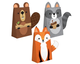 Woodland Favor Bags - Woodland Party Favors, Woodland Birthday Favors, Woodland Favors, Woodland Baby Shower, Woodland Party Decorations