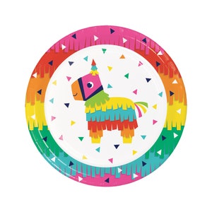 Fiesta Party Plates - Fiesta Birthday, Fiesta Bachelorette, Fiesta Baby Shower, Fiesta Party Decorations, Fiesta Plates