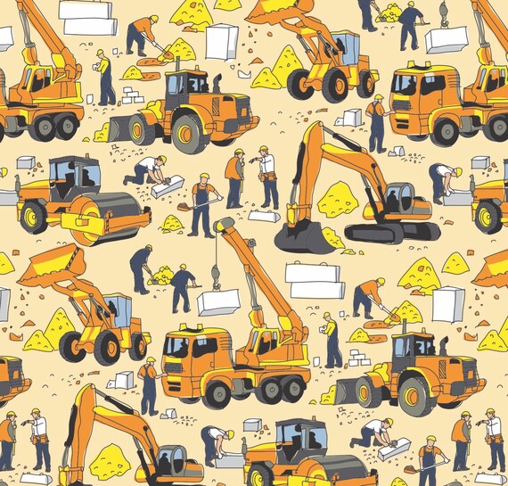 Construction Wrapping Paper Construction Birthday Party, Construction  Party, Construction Birthday Decorations, Birthday Wrapping Paper 