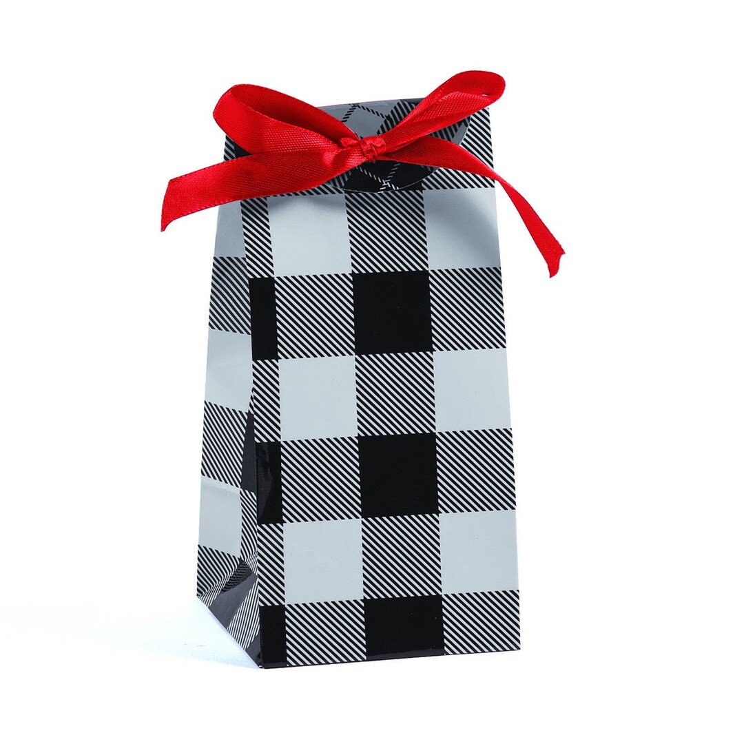 Qeeenar 100 Pcs Christmas Gift Bags Paper Gift Bags With Handles Bulk Gift Bags