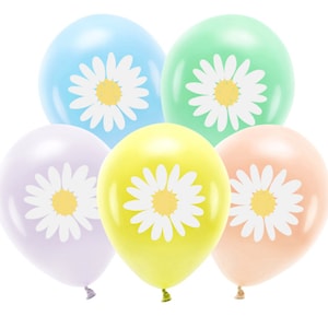 Flower Power Party Balloons - Groovy Birthday Decorations, Daisy Party Supplies, Retro Baby Shower Decor, Groovy Bachelorette, Spring Party